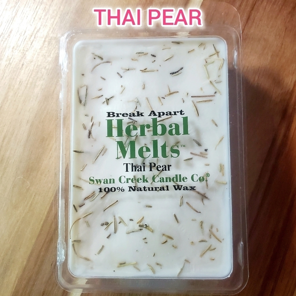 THAI PEAR by SWAN CREEK CANDLE CO Herbal Melts 100% Natural Wax 5.25 oz NWT